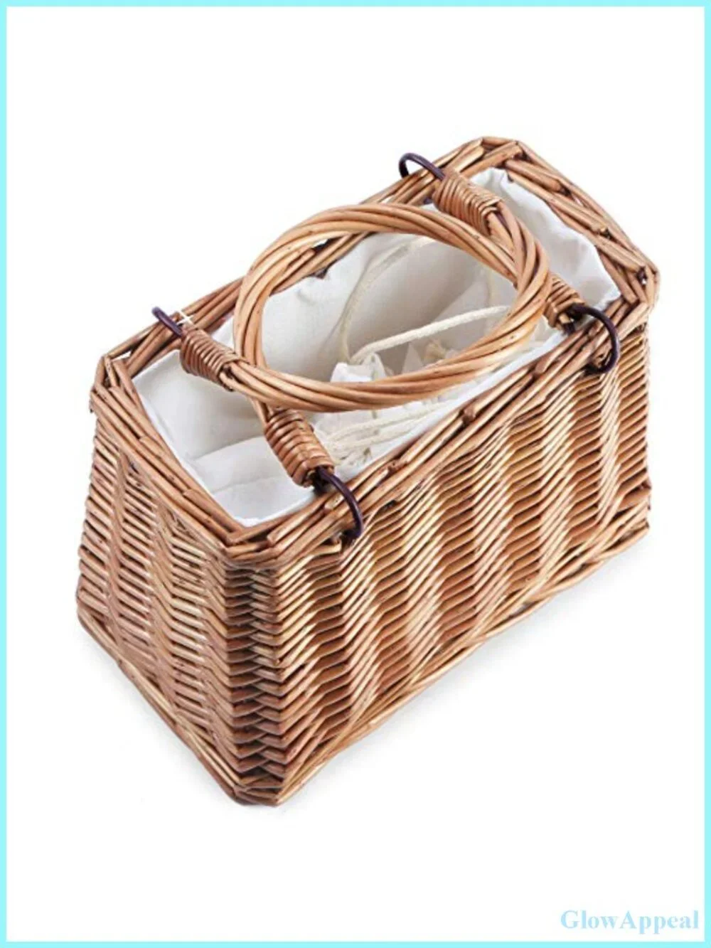 Women's Summer Rattan Woven Wicker Tote Beach Bag